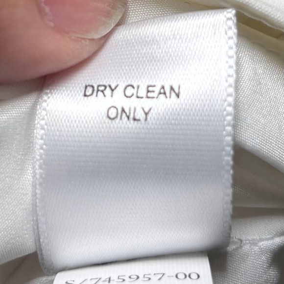 Banana Republic NWOT White Sleeveless Dress‎ 4 Pleated Neck Cotton Pockets - Picture 10 of 10